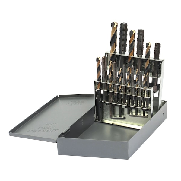 18PC UNC TAP and DRILL SET 400N Drill 2000N TAPS